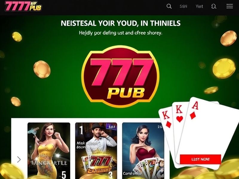 Discover 777pub app, the premier mobile gambling platform offering a wide range of casino games, real-money jackpots, live dealers, and exclusive promotions. Download 777pub app.com now for an immersive gaming experience.